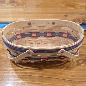 Longaberger Make a Basket combo Plastic Protector, Patriotic Theme